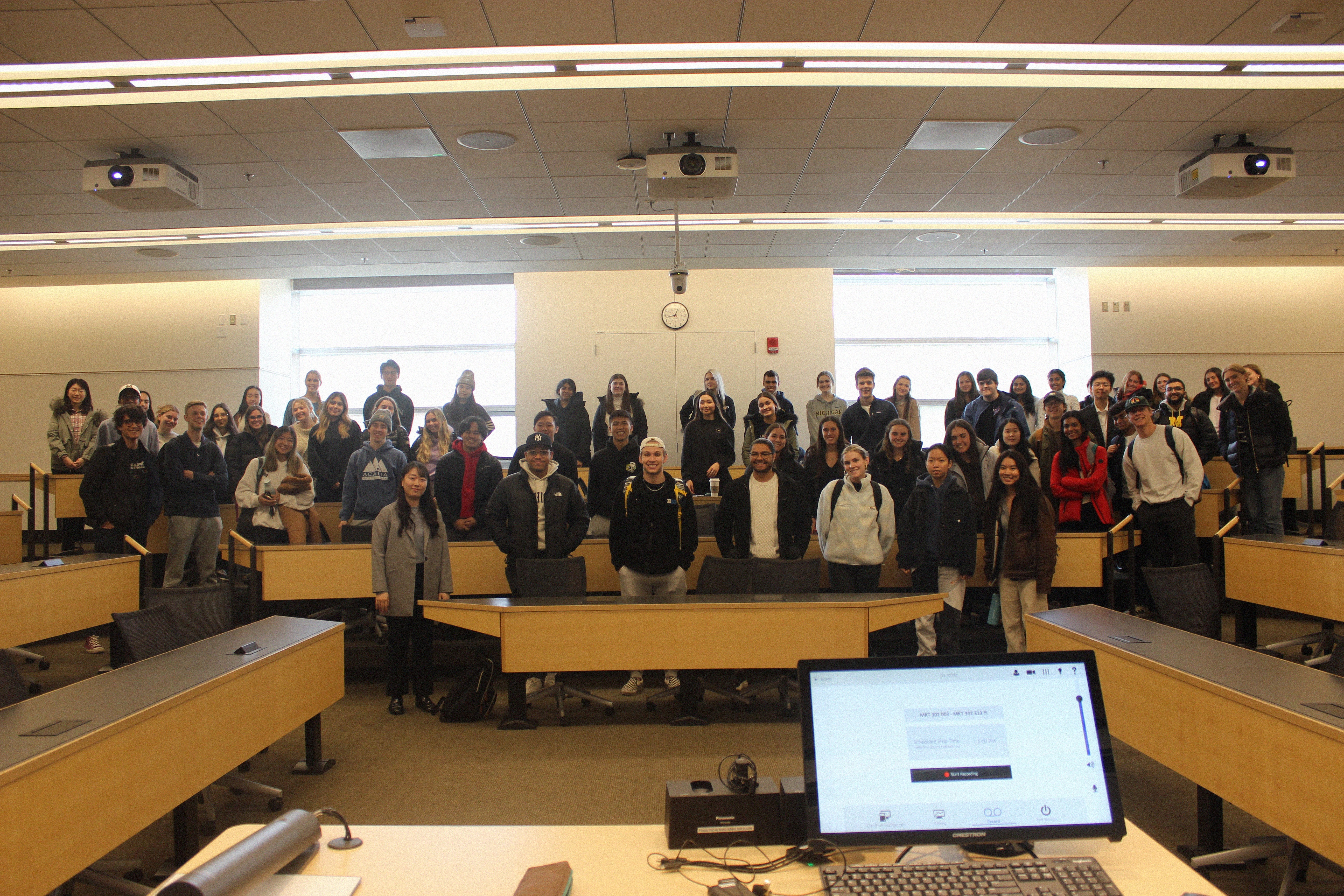 Celeste Yi with students